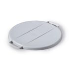 12411514_01 Lock Durable Durabin Till Papperstunna Rund 40L Grå