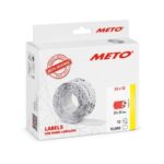 17100093_01 Etikett Meto Prismärkning Permanent Neonröd 22x12mm