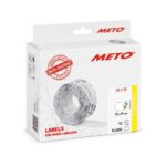 17100094_01 Etikett Meto Prismärkning Avtagbar Vit 22x12mm