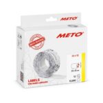17100095_01 Etikett Meto Prismärkning Permanent Vit 22x12mm
