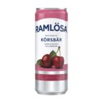 74060061_01 Kolsyrat Vatten Ramlösa Körsbär Burk 33cl inkl pant