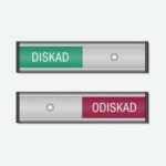 85011851_01 Informationsskylt Odiskat/Diskat Magnet
